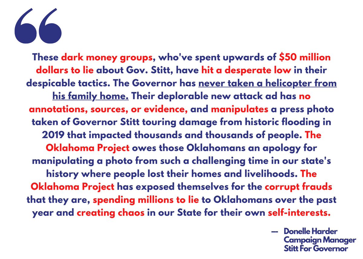 The Oklahoma Project is at it again, lying to Oklahomans with a new ad that is blatantly false about how he commutes to the State Capitol.