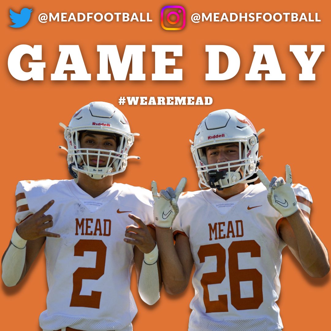 Mead Football (@meadfootball) on Twitter photo Tonight is our last regular season game! Kickoff is 6:30pm at Riverdale Ridge. #WeAreMEAD #StVrainStorm Tonight is our last regular season game! Kickoff is 6:30pm at Riverdale Ridge. #WeAreMEAD #StVrainStorm