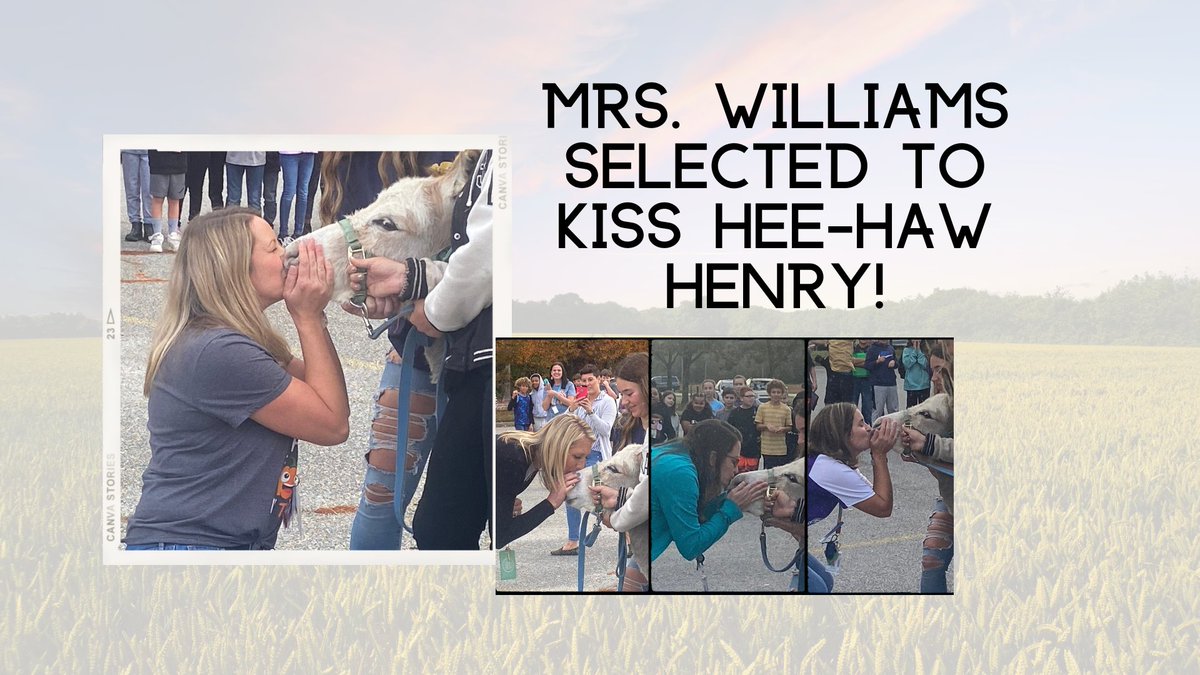 Over 1000 votes were cast and the winner selected to kiss Hee-Haw Henry was Mrs. Williams! Mrs. Brock, Mrs. Fly, and Mrs. Dulin were all good sports and participated too. WES raised $2775 to benefit the United Way! Great job, Hornets!!