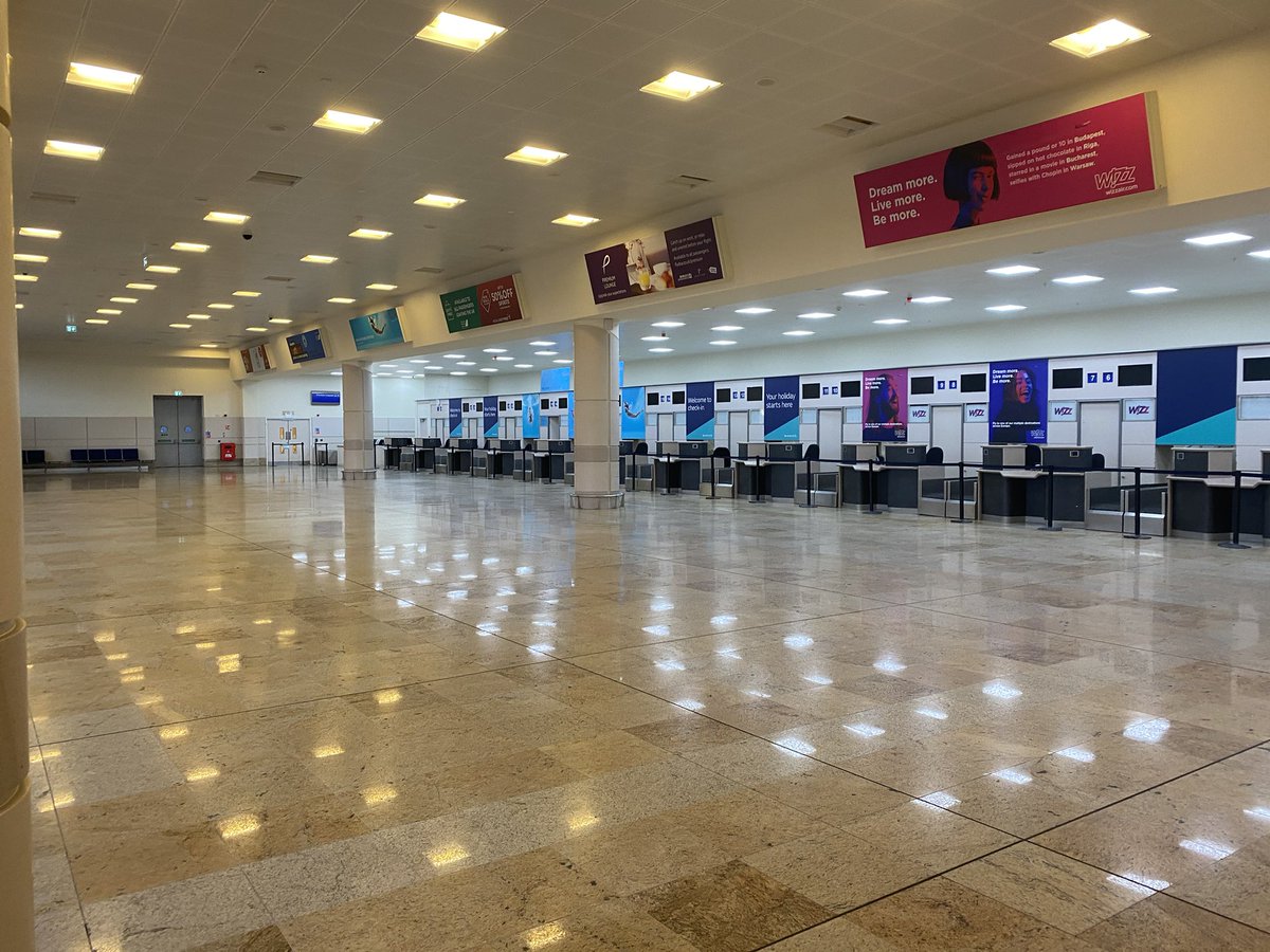 CJDungworth's tweet photo. Really sad evening. After working on this project for 20 years it is devastating to see the @DSA_Airport terminal closing tonight. All the hard work, money and economic growth over these years gone to waste unless @PeelLandP do the right thing and accept the offer @save_dsa https://t.co/ebiywarnrA