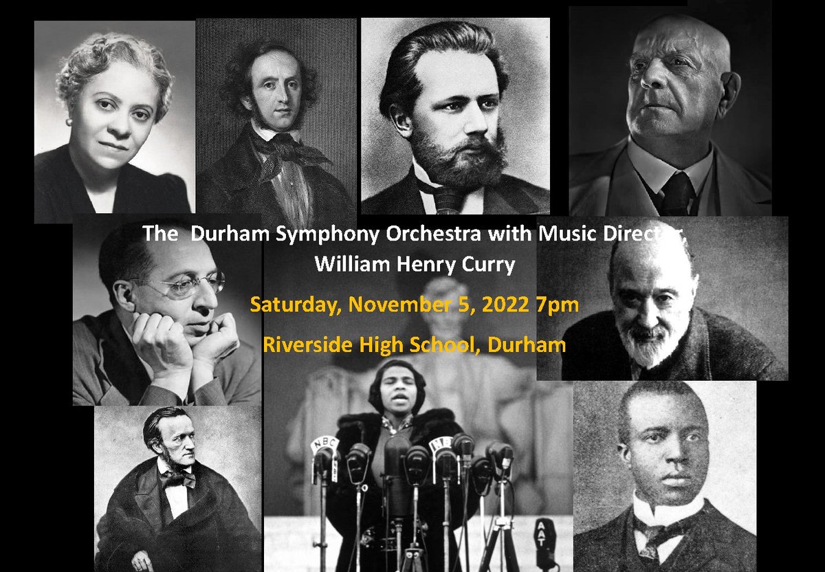 You'll Want to Hear This! A Concert of Canceled Music - Saturday Nov 5 7PM at Riverside High School, Durham - mailchi.mp/durhamsymphony…