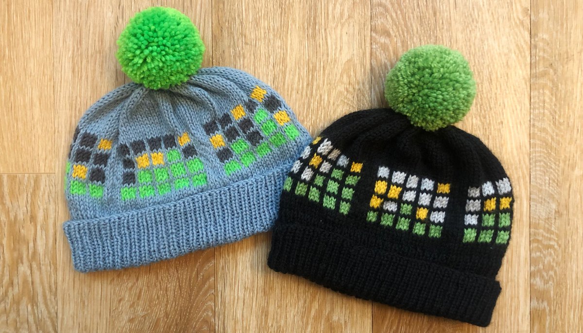 sarbearsmiley's tweet photo. I think we're close enough to knit hat weather that it's time for another GIVEAWAY!! 🧶 To enter to win a Wordle hat of your very own, just retweet this post! Bonus entry if you comment a favorite Wordle memory :) I'll pick the winners a week from today on 11/11! cc @NYTGames https://t.co/REim6qWJnN