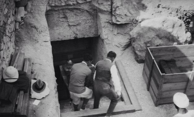 TODAY IN HISTORY 11-4-22 The entrance to King Tutankhamen's tomb was discovered in Egypt. 1922 #TodayInHistory #KingTutankhamentomb #KingTutankhamen #tomb #KingTut #Egypt