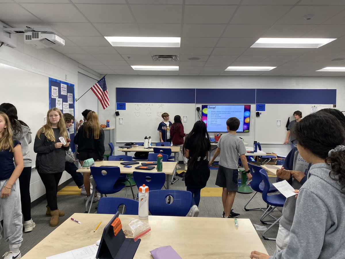 keverett96's tweet photo. Swap talk and team building in 7th grade math today! @MrsKopp96 #inspire96 #we💛math @JENEVANSatKAGAN @KaganOnline https://t.co/En5Nf54uuC