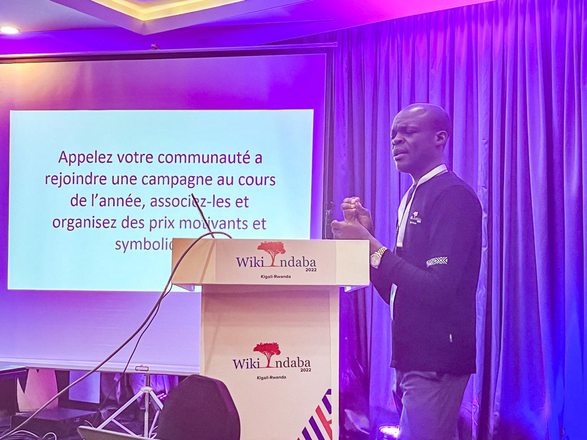 adoscam01's tweet photo. J'ai fait ma présentation aujourd'hui pour pour ma participation @WikiIndaba 2022 à #Kigali au #Rwanda pour le compte de @WikimediaBj. Demain jour2 la fête continue.Suivez-nous, commentez et aimez notre page.
#WikiIndabaRw2022 #wikimediabebin #Wikipedia https://t.co/N4cy6Wh9bm