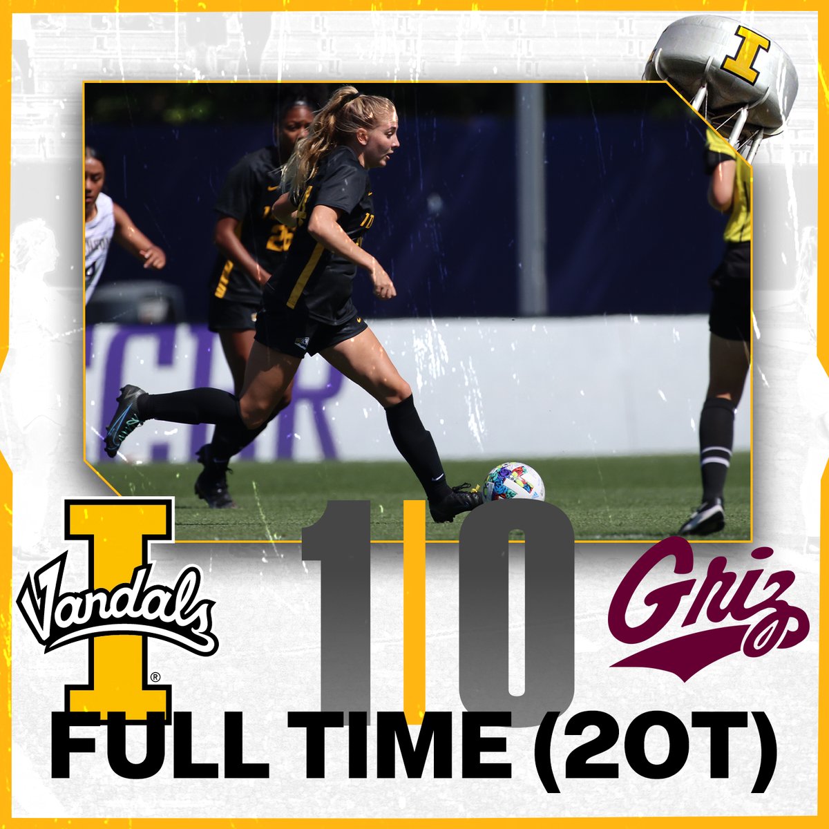 Final from Greeley! 

Schoesler with the goal in OT and Kira Witte with her Big Sky record 12th shutout of the season!

#GoVandals