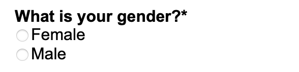 The registration form for <a href="/PAGmeeting/">PAG-International Plant & Animal Genome Conference</a> requires selecting a gender, but the only options are male/female. Can organizers work to correct these options for a more inclusive registration?