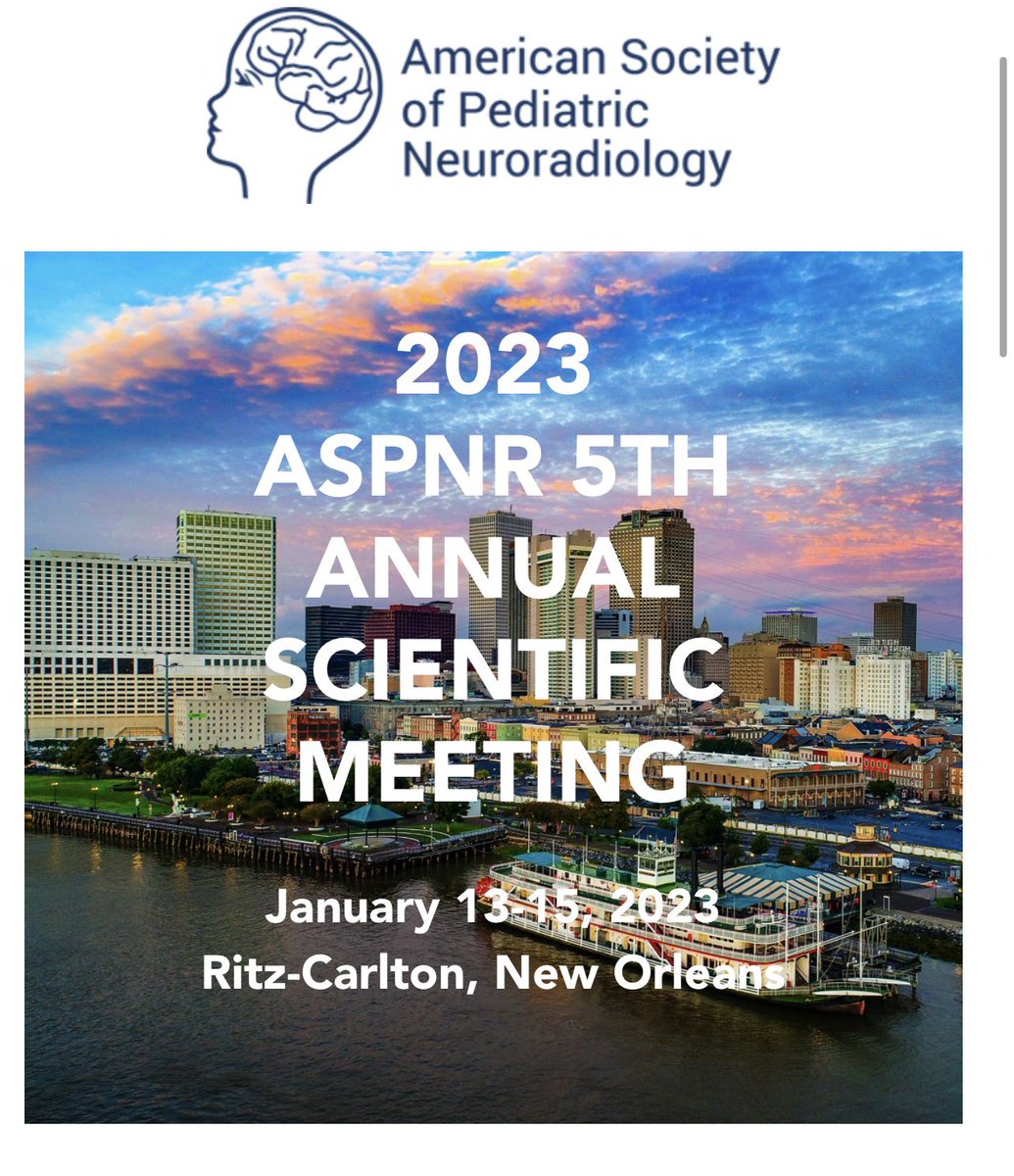 KaityHughes2's tweet photo. Excited to attend the ASPNR conference in January! What a way to start off 2023 #ASPNR #pediatricradiology #neuroradiology #radres https://t.co/de2aQd5jXC