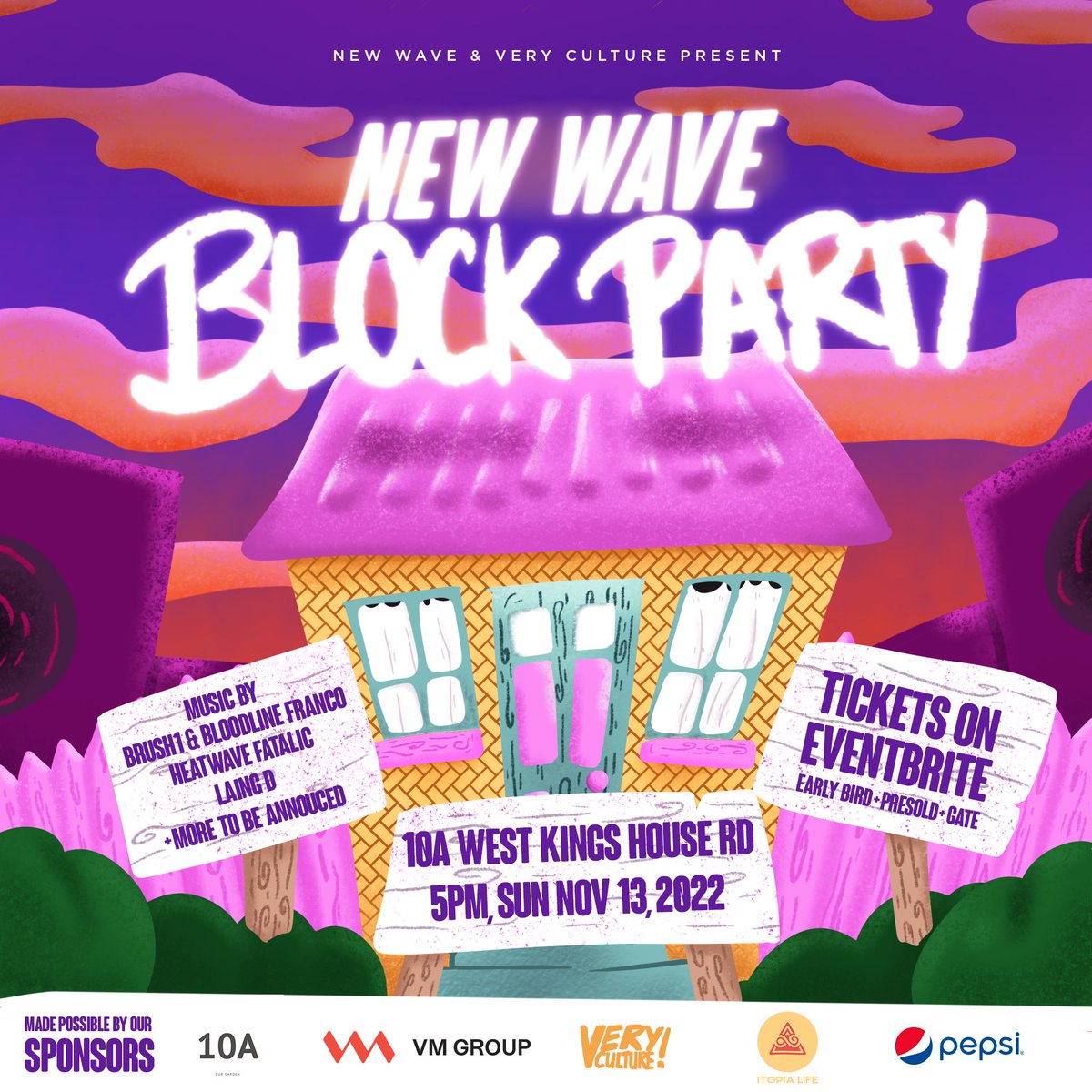 itopialife's tweet photo. Greetings Itopians, mark this day in your calendars, Sunday November 13, 2022! New Wave Block Party is the place to be. 10A West Kings House Road.

#itopia #itopialife #newwave #newwaveblockparty #relax #relief #recharge https://t.co/jPt0uyeMde