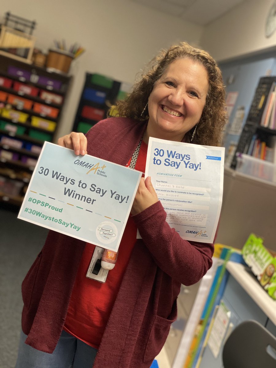 We are so grateful to have Ms. Buzbee working with our kids! She goes above and beyond to ensure they are safe, learning, and have strong relationships! #OPSProud