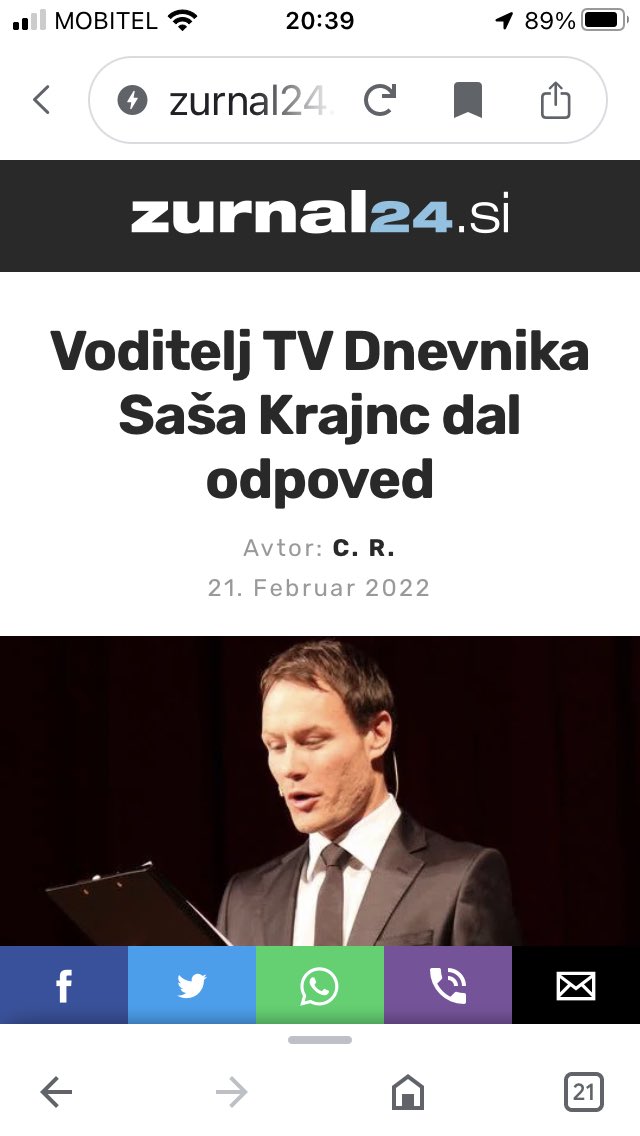 Mauzvau's tweet photo. @UrosUrbanija Dal odpoved že 21.2.2022. Zdaj bi pa spet Dnevnik vodil. Razumi kdor more. https://t.co/IbVgXopobI