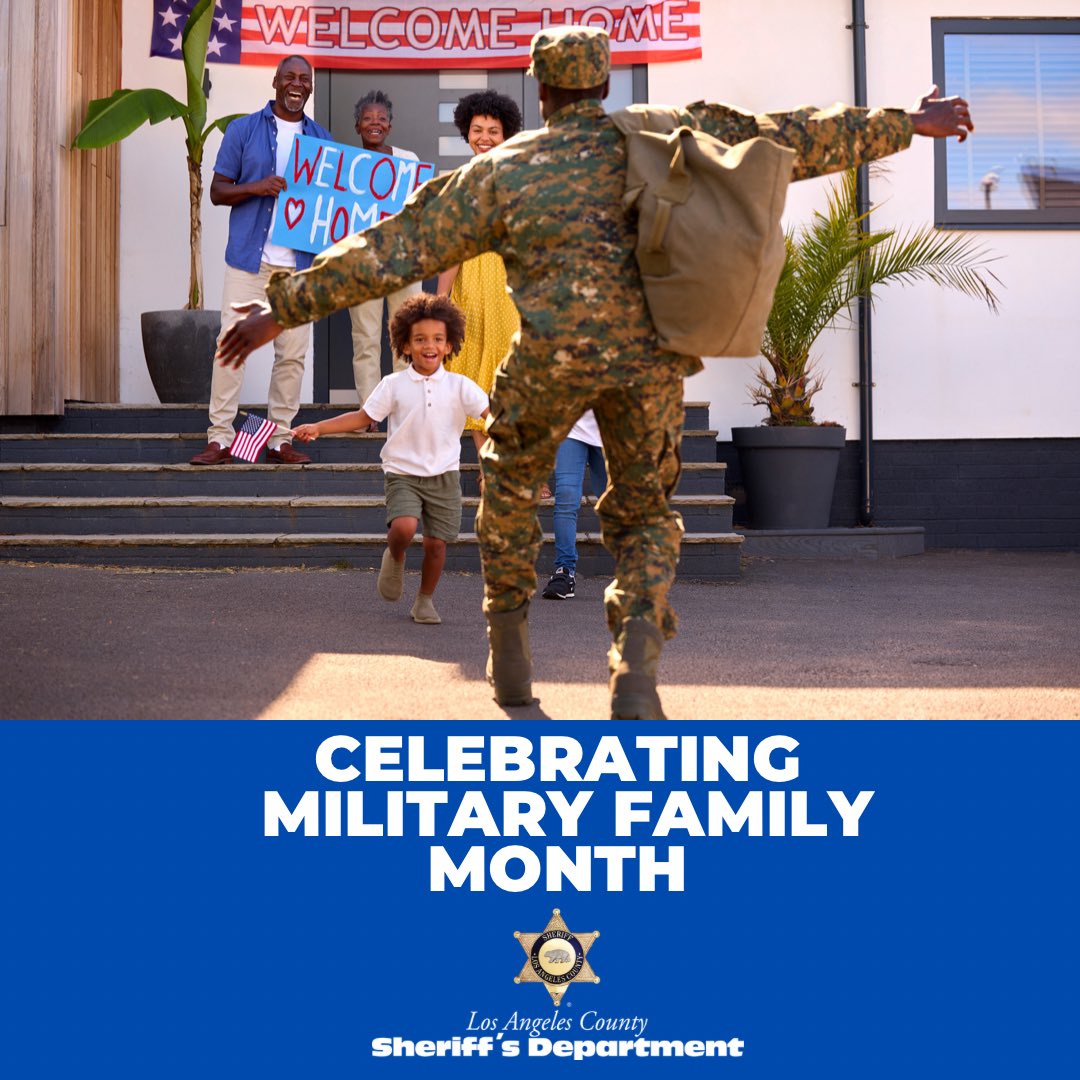 In observance of #militaryfamilymonth, @lasdhq recognizes the dedication and commitment of families to keep our military strong and focused. We thank all military families for their sacrifice while their servicemen and women actively serve our nation. #lasd #military #usa