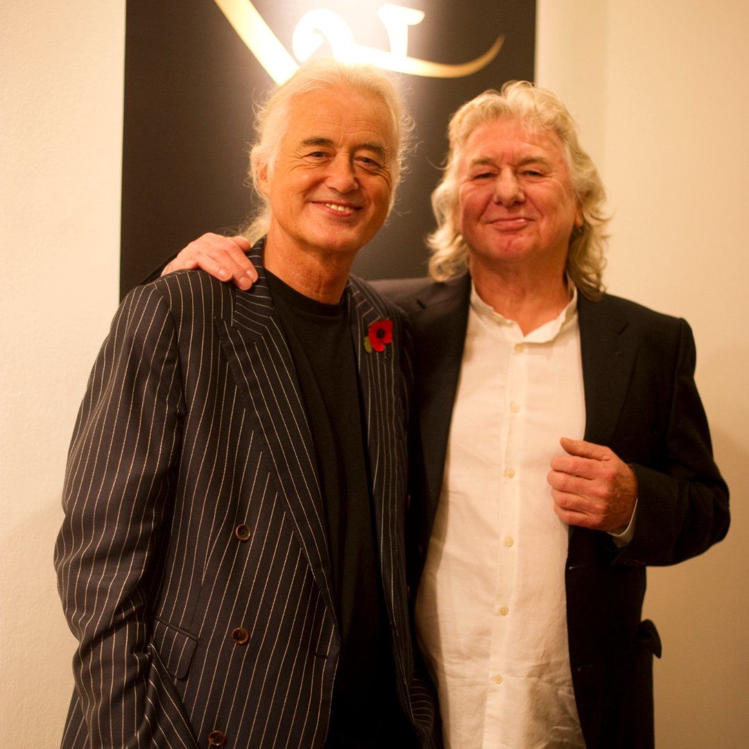 JimmyPage's tweet photo. On this day in 2010, I attended the launch party for my book 'Jimmy Page by Jimmy Page'. It gave me an opportunity to meet up with some old band mates, pre-art college, that were featured in the book.

📸 © @RossHalfin https://t.co/In904WG7gD https://t.co/opzzOt24yO