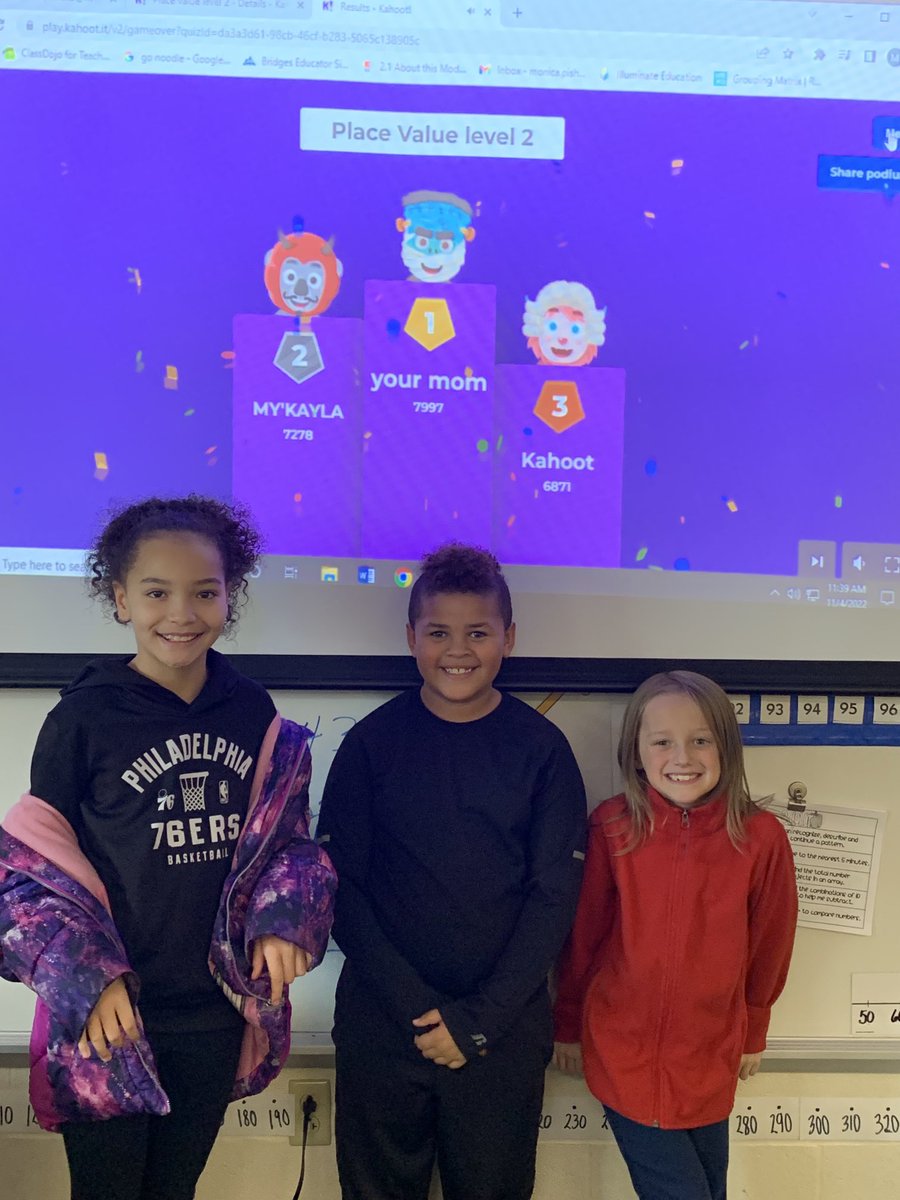Monicapshots's tweet photo. Kahoot Winners! ⁦@warrenschools⁩ #LincolnPrideWCS https://t.co/ayNh0xiTIT
