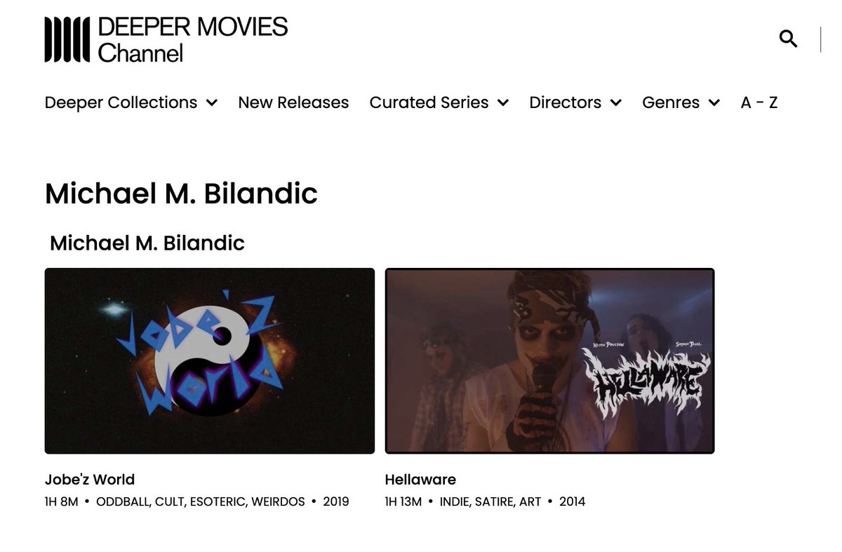 _RareArt's tweet photo. London based Deeper Into Movies just launched a sicko new streaming platform! It's really well curated with a buncha deep cuts including a few by moi. They even have The Humiliated, the infamous doc about the making of Von Trier's The Idiots. Peep it: https://t.co/xw40EPBrVT https://t.co/0M62ZeGf7E