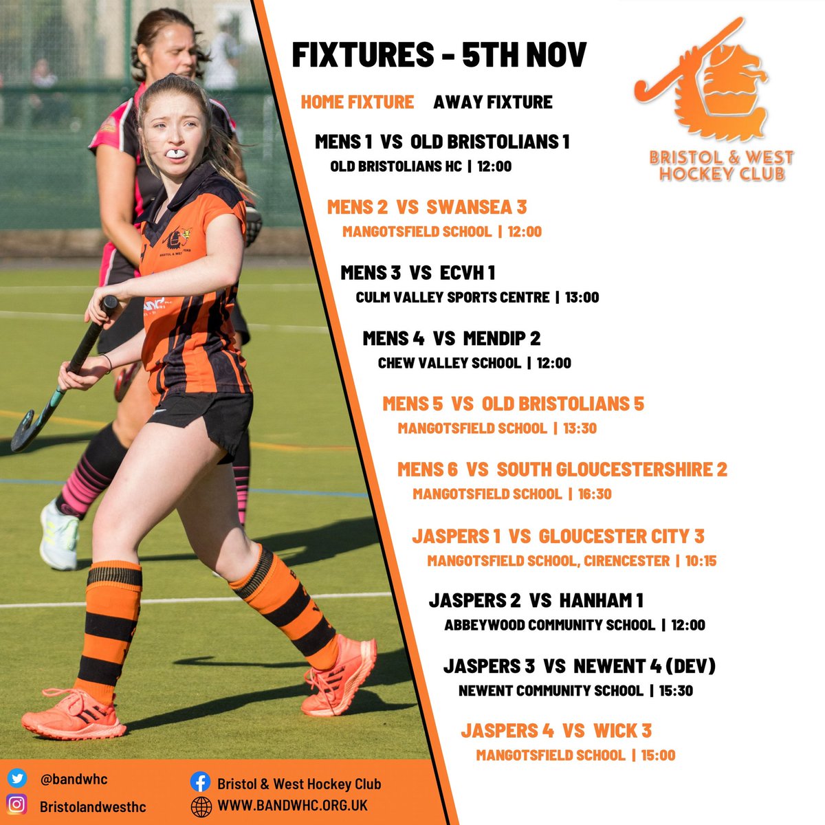 Bristol & West HC (@bandwhc) on Twitter photo BACK IN ACTION!
After a week off we are back with a full round of fixtures again.
We hope that you’re as excited as we are. 🏑
#bristol #bristolhockey #bristolsport #hockey #fieldhockey #west #westhockey #welovehockey
<a href="/HockeyWestUK/">West Hockey</a> BACK IN ACTION!
After a week off we are back with a full round of fixtures again.
We hope that you’re as excited as we are. 🏑
#bristol #bristolhockey #bristolsport #hockey #fieldhockey #west #westhockey #welovehockey
<a href="/HockeyWestUK/">West Hockey</a>