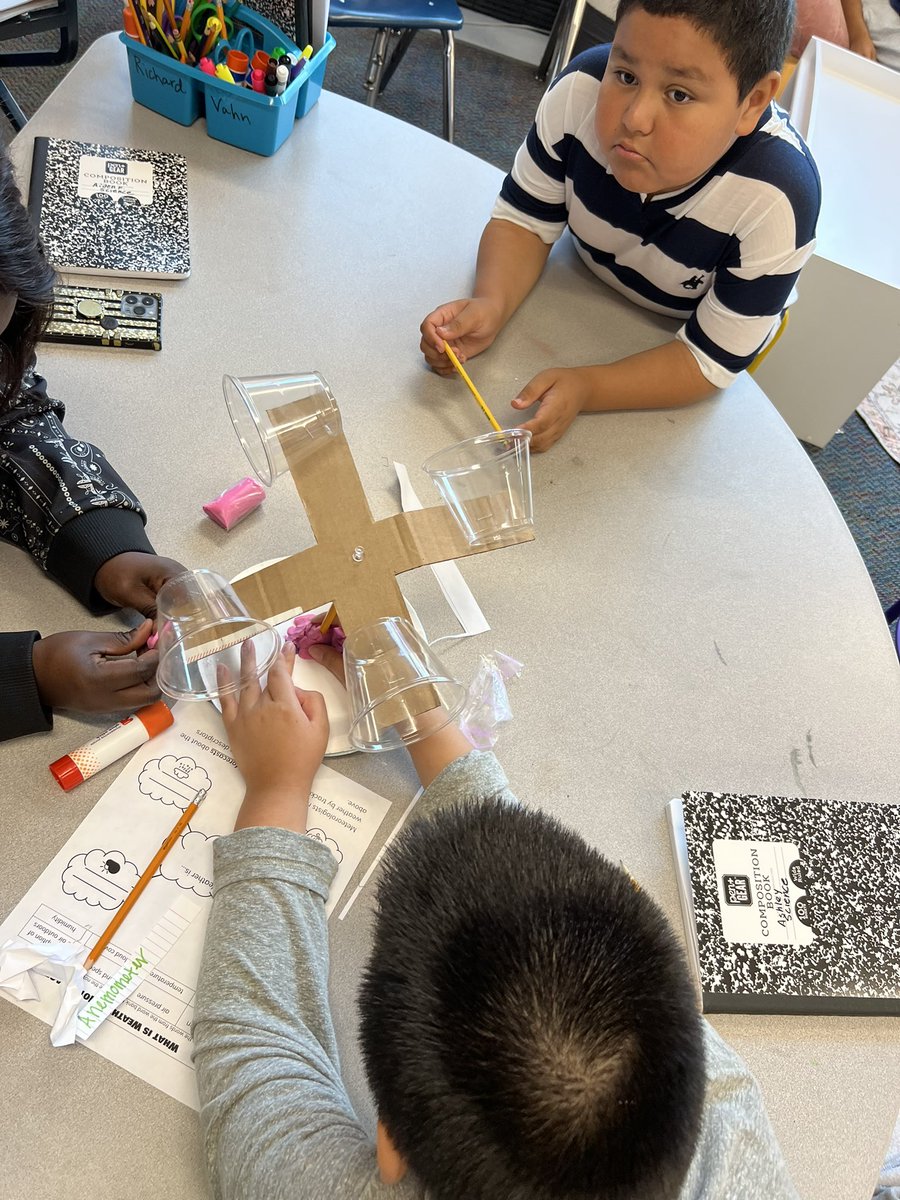 Ms_Elcan's tweet photo. We had so much fun collaborating to create different tools to measure the weather today! @RandolphIBStars @APSscience https://t.co/5n8fuVD7My