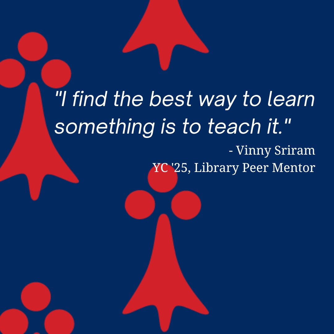 Introducing library peer mentors, #Yale students available to help improve your research skills! Attend a workshop and learn about advanced search techniques in Quicksearch Articles+ and other databases.

Find a workshop: schedule.yale.edu/instruction
Read more: bit.ly/LibPeers