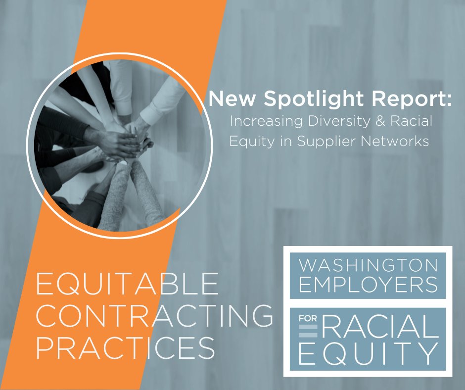 WA4Equity's tweet photo. ICYMI: Check out our recent report on “Equitable Contracting Processes,” which share both the feedback we’ve heard from Black businesses &amp; solutions employers can explore to make contracting more equitable. Read more: https://t.co/3sSMapHPza. https://t.co/rFIWcSr7Y1