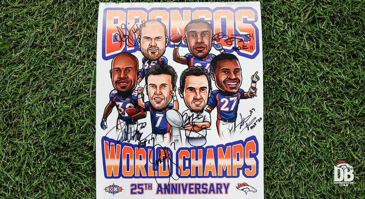 RT for a chance to win this signed 25th anniversary poster from members of our SB XXXII team!