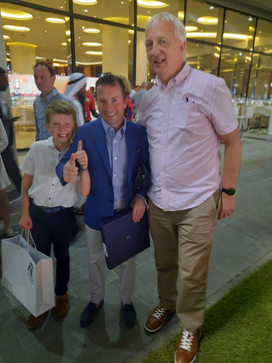 Great to meet fellow Cork man and 10 times Dubai Champion jockey Tadhg O’Shea. 2 winners tonight 🏇 @RacingDubai