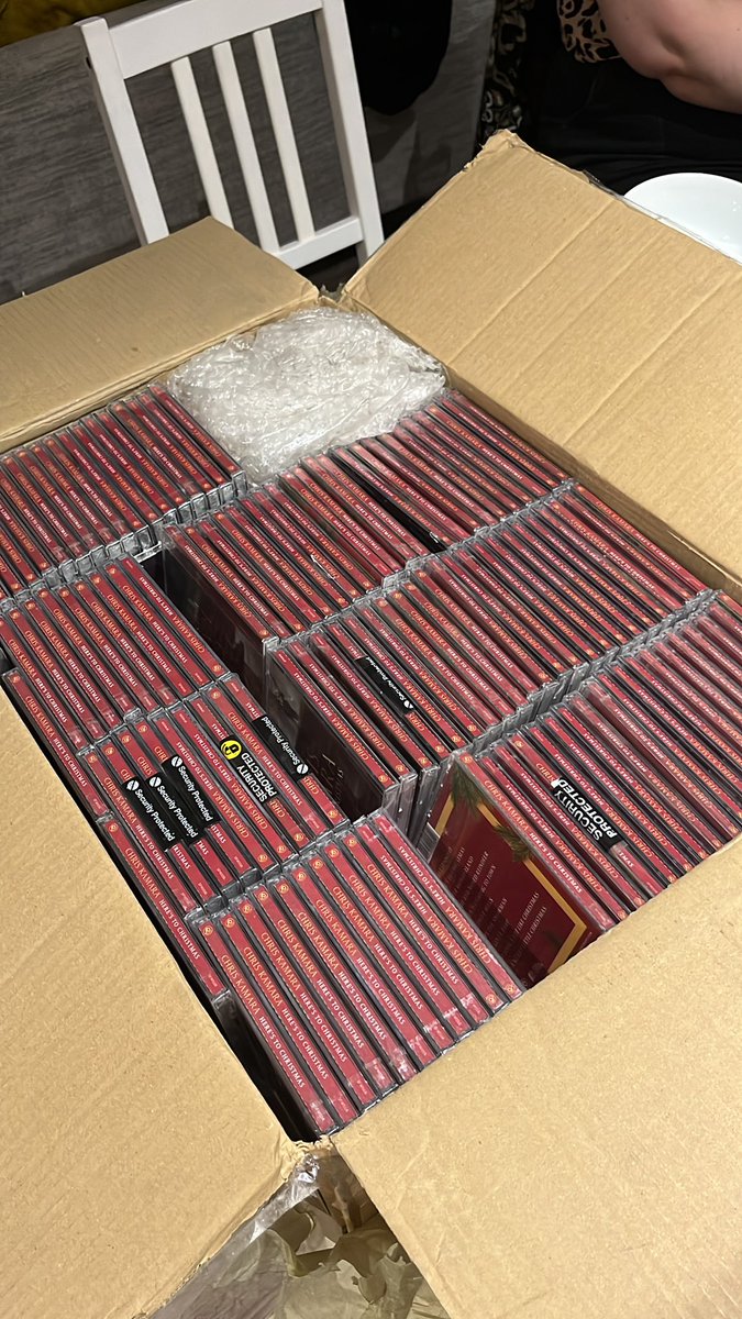 Jovan Powar (@powarup) on Twitter photo Nothing says we love you like 116 copies of <a href="/chris_kammy/">Chris Kamara</a>’s Here’s To Christmas. Happy Birthday @SophieAlicia08 🎊 Nothing says we love you like 116 copies of <a href="/chris_kammy/">Chris Kamara</a>’s Here’s To Christmas. Happy Birthday @SophieAlicia08 🎊