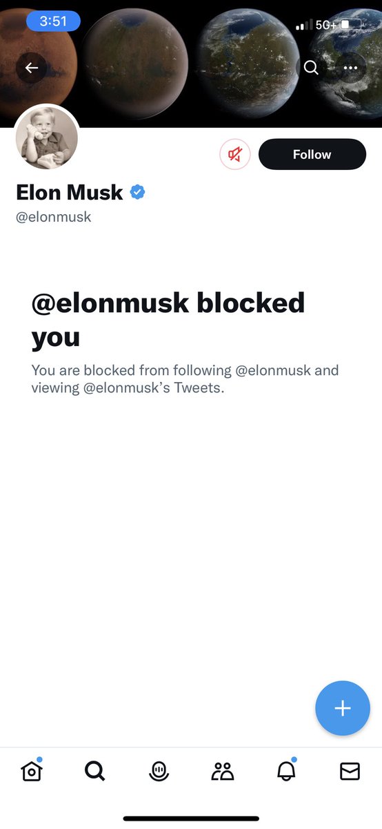 @elonmusk So for all the replies I received that content moderation = denial of freedom of speech (it doesn’t),what do you say about the fact that the “chief twit” just blocked me for exercising mine? Yesterday, @elonmusk solicited ?s from marketers, today he’s blocking those who ask them.