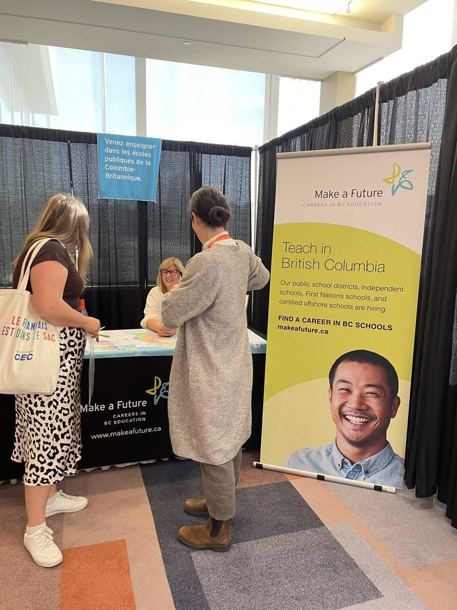 Très contente de voir que Make a Future fait du recrutement à #ACPI2022 pour les enseignants d’immersion française et français langue seconde !