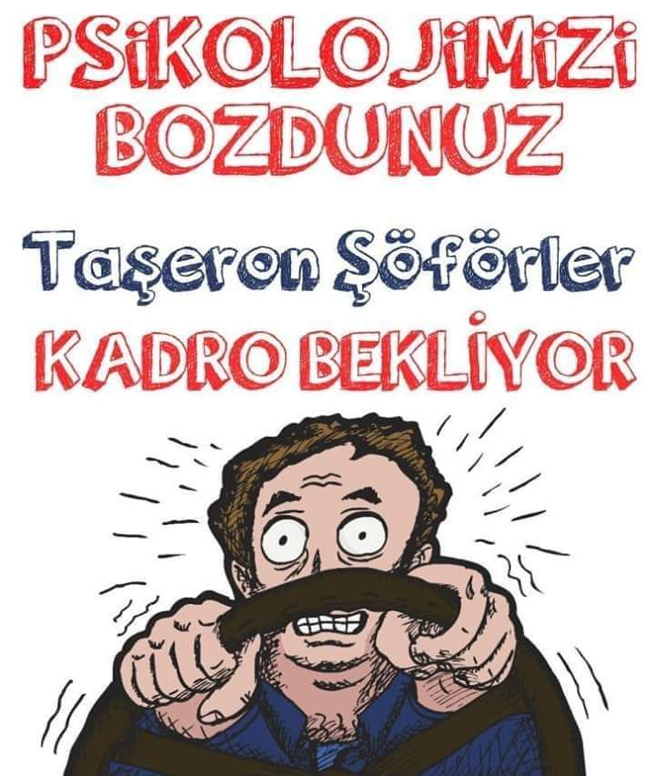 #kadronunsesi

Sayın Bakanım <a href="/vedatbilgn/">Vedat Bilgin</a> <a href="/farukozcelikgsb/">Faruk Özçelik</a> <a href="/drsoysal/">ERTUĞRUL SOYSAL</a> KAMUDA sadece kitler Taşeron kaldı ise biz Kamu şoförleri  çalışanları 5 yıldır neyin mücadelesini veriyoruz ya hep verin yada hiç vermeyin <a href="/hakiskonf/">HAKİŞ KONFEDERASYONU</a> <a href="/turkiskonf/">TÜRK-İŞ</a> <a href="/devletsert/">Devlet Sert</a> <a href="/HakanToy06/">Hakan Toy🇹🇷</a> <a href="/Akparti/">AK Parti</a> <a href="/deryayanikashb/">Derya Yanık</a>