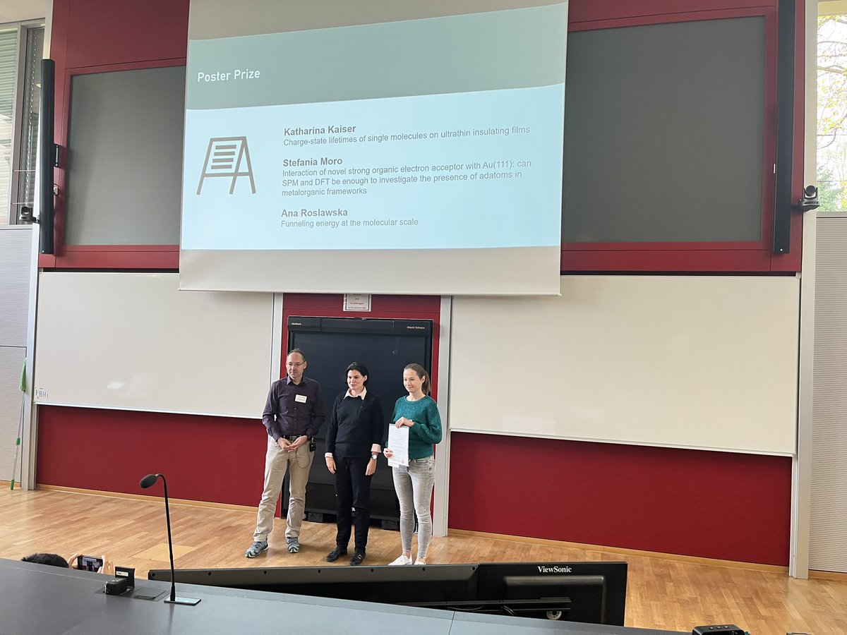 LingenfelderLAB🕊 (@lingenfelderlab) on Twitter photo Congrats to <a href="/ARoslawska/">Anna Roslawska</a> <a href="/Stefimoro1/">Stefania Moro</a> and Katherina for winning the poster prizes! 🏆Amazed by the many young scientists that presented beautiful work at Physikzentrum #BadHonnef 👏🏻👏🏻👏🏻👏🏻. The future of #molecularNanoscience is in good hands 🙌🏼 Congrats to <a href="/ARoslawska/">Anna Roslawska</a> <a href="/Stefimoro1/">Stefania Moro</a> and Katherina for winning the poster prizes! 🏆Amazed by the many young scientists that presented beautiful work at Physikzentrum #BadHonnef 👏🏻👏🏻👏🏻👏🏻. The future of #molecularNanoscience is in good hands 🙌🏼