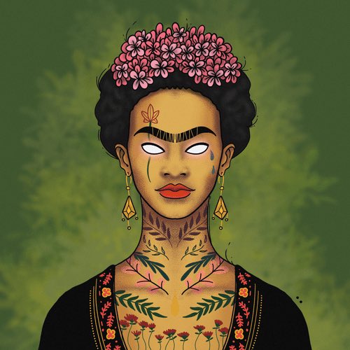 #NewNFTProfilePic Amazing the Beautiful things and Beautiful people you can find on the floor! Love #Fridakahlo and the artwork of @NOMOZ_X and @CTxNOMOZ that have immortalized her. She would be proud!