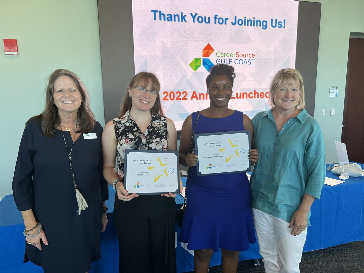 Today we celebrated these two amazing Haney students, Taylor and Francheska, who were recognized by CareerSource Gulf Coast for their hard work.   Thank you ladies for representing Haney in such an uplifting way.  Your successes make us all proud!  #careerinayearfl #GetThereFL