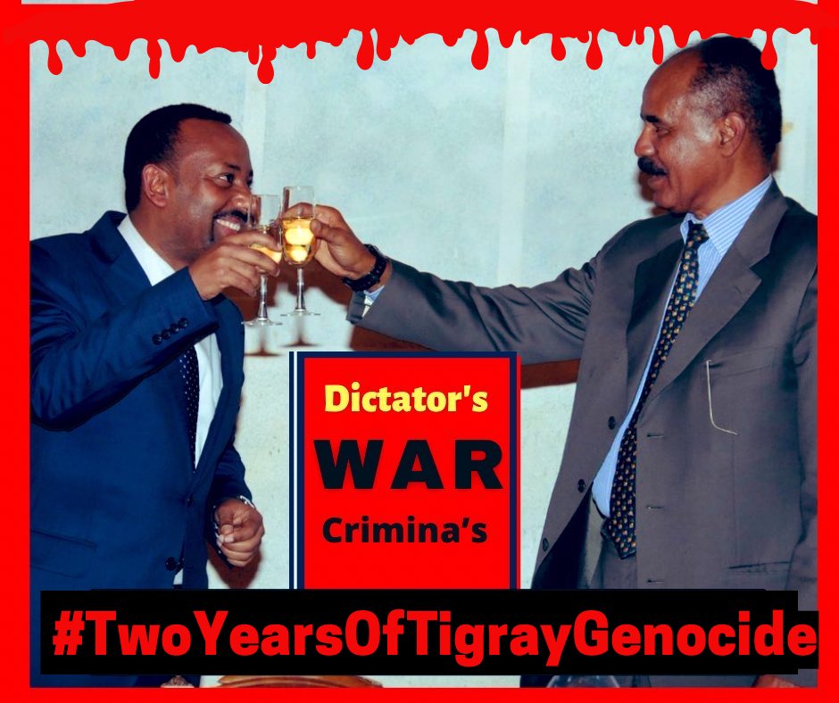Tsega75644092's tweet photo. The deal was struck on Wednesday is failing as the Genocide neared the two-year mark since fighting in the #Tigray . killed +700K of people, uprooted millions from their homes,@EUCouncil @UNGeneva @StateDept @USUN @POTUS @MikeHammerUSA #2YearsOfTigrayGenocide #EritreaOutOfTigray. https://t.co/b9e0Cn4PrN