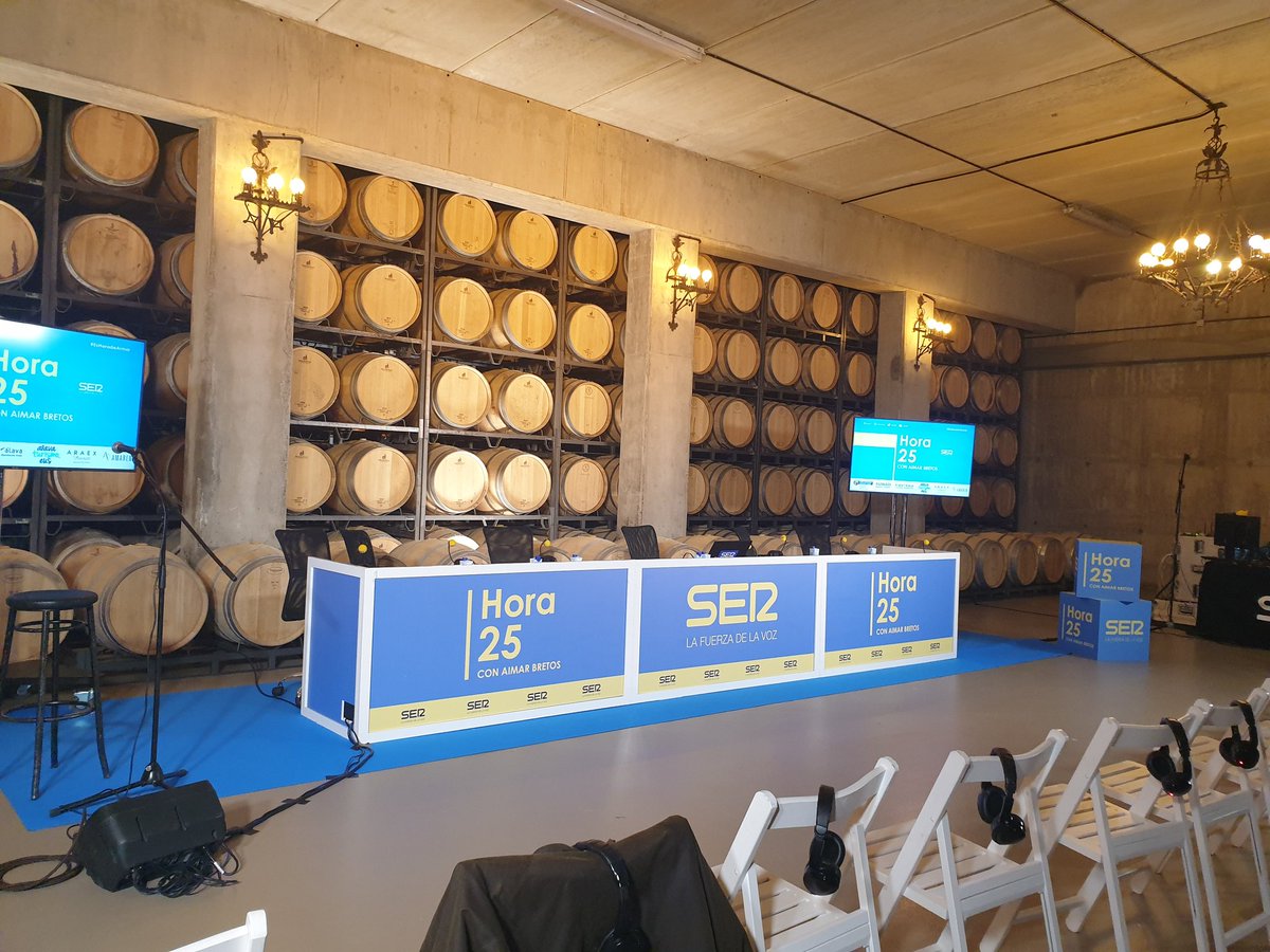 Espectacular el escenario que nos acoge esta noche para recibir <a href="/hora25/">Hora 25</a> 
<a href="/BodegasAmaren/">BodegasAmaren</a> 
Samaniego 🍇 🍇 #DestinoRiojaAlavesa