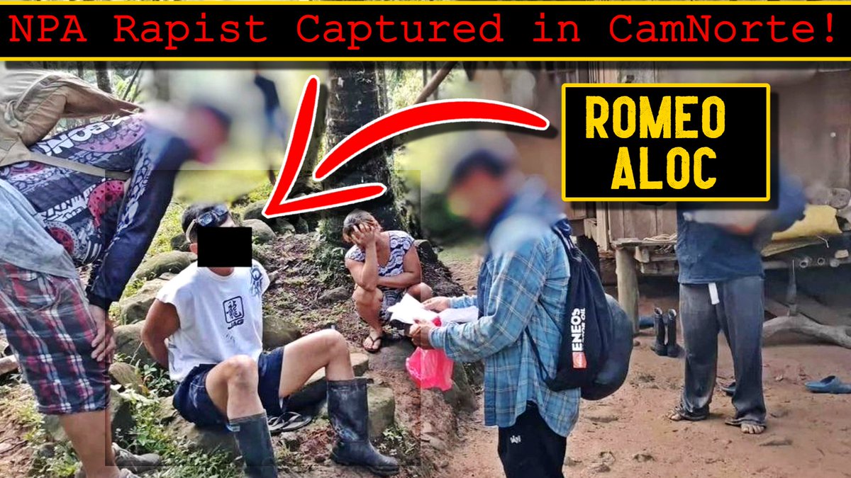 Breaking! Officials just announced that an NPA rapist identified as 42 year old Romeo Aloc was captured in Camarines Norte on Thursday. Aloc faces multiple murder charges, as well as multiple rape charges against minors. Thanks to officials for protecting our women from this man