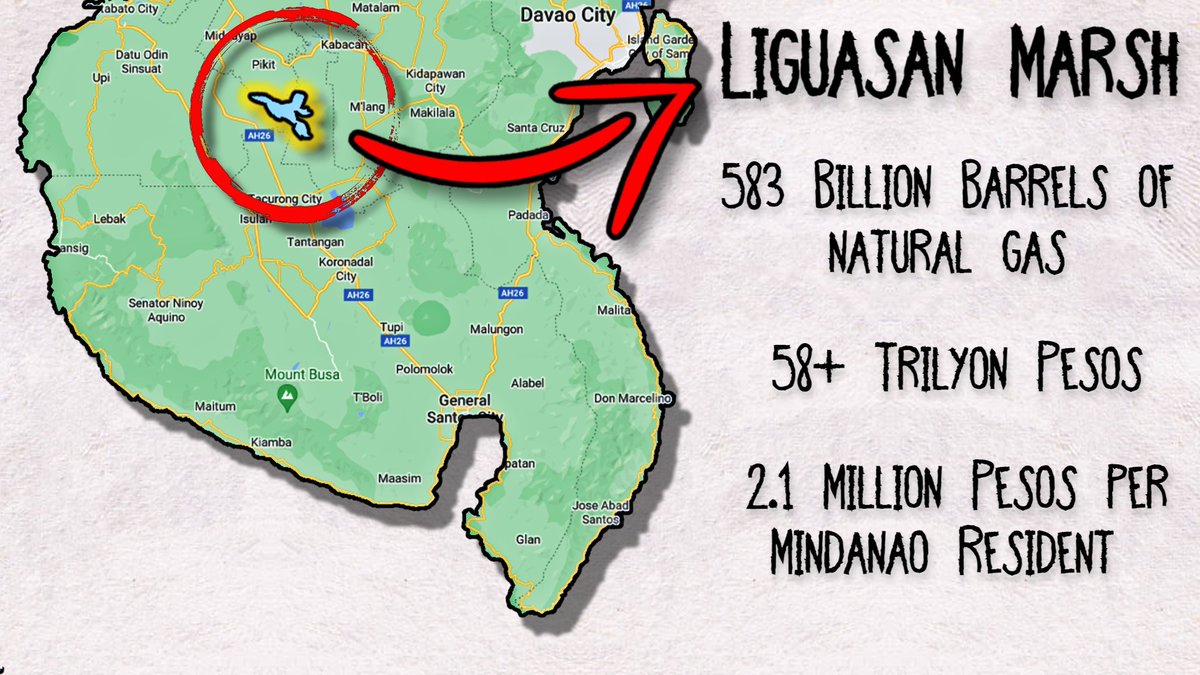 JCRivera03's tweet photo. Liguasan Marsh has 583 billion barrels of natural gas, which is over 53 trillion pesos or about 2.1 million pesos per Mindanao resident. Why hasn't it been developed? Terrorists like BIFF/Maute scare away investors. Terrorism keeps Mindanao poor https://t.co/ll7WIQusBz