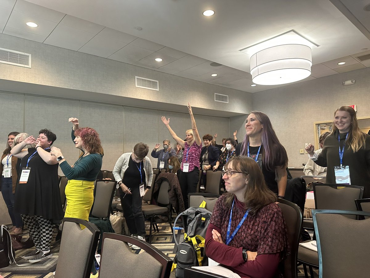 <a href="/sharonhesper/">Sharon Fox</a> grows some flowers with the flower game.  Great for a transition or line up time.  Taking a piece of the story with them. @nyla_ssl <a href="/NYLA_1890/">New York Library Association</a> #nyla2022