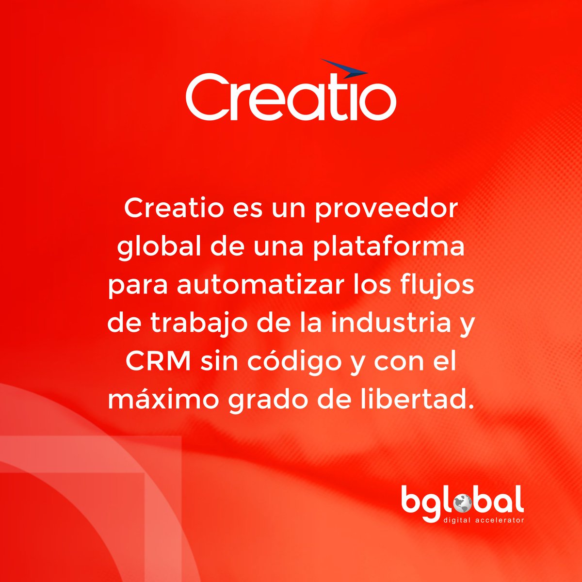 bglobalsolution's tweet photo. Qué es @Creatio_Global🧩?

Visita: 🌐 https://t.co/gWHfBlhbKf para conocer más 🔎 sobre no-code 🚀.

#software #businessintelligence #crm #marketing #sales #service #cliente #customerservice #customerexperience #implementacion #itsolutions #creatiopartner #lowcode #nocode https://t.co/oUVh4PvWOq