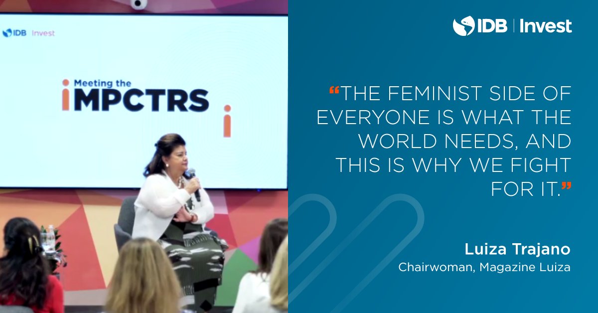 #IMPCTRS Today, we had the privilege of hosting one of the world's most influential voices <a href="/luizatrajano/">Luiza Helena Trajano</a>. A Chairwoman in charge of <a href="/magalu/">Lu do Magalu 💙</a>. She has been working tirelessly on bringing attention and support to projects that seek social justice. Here are some of her words: