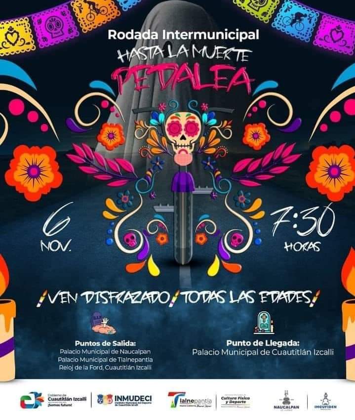 PASEO #RodadaInterMunicipal Naucalpan-Tlalnepantla-Izcalli en #Bicicleta
📆6NOV
🕖7:00AM
📍 Expl Mpal Nauc
Ruta google.com/maps/d/edit?hl…
Por una Movilidad Digna en <a href="/Edomex/">Gobierno del Estado de México</a> <a href="/SEMOV_Edomex/">Secretaría de Movilidad GEM</a>🤗

Con apoyo <a href="/PoliciaNau/">Policía Municipal de Naucalpan</a> <a href="/Transito_Vtlane/">Tránsito y Vialidad</a>  @SPublicaIzcalli <a href="/GobNau/">Ciudad Naucalpan / Gobierno Municipal 2025-2027.</a>  <a href="/Gob_Tlalne/">Gobierno de Tlalnepantla</a> <a href="/GobIzcalli/">Gobierno Municipal de Cuautitlán Izcalli</a>