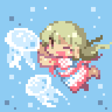 「気ままな無脊椎動物 #dotpict 」|くまもとのイラスト