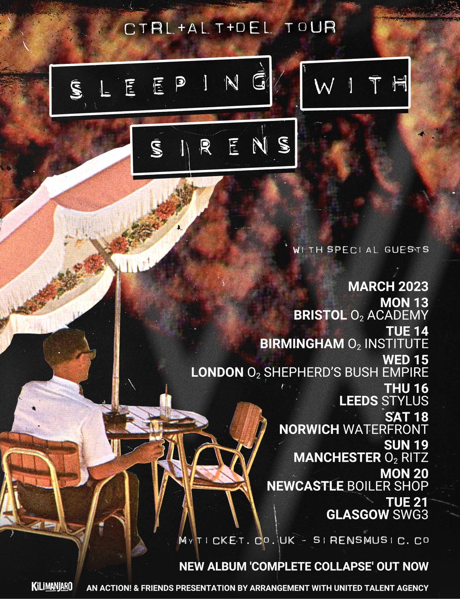 Tickets and VIP to UK tour are on sale now!!! Get yours at sirensmusic.co
