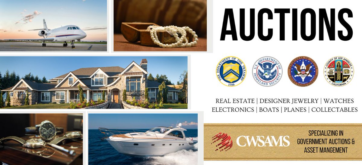 CWSAuctions's tweet image. Did you know that you can buy real estate and other merchandise that has been seized by the US Treasury Dept. at Online Auctions? cwsmarketing.com
#real estate
#auctions
#real estate auctions
#government sales