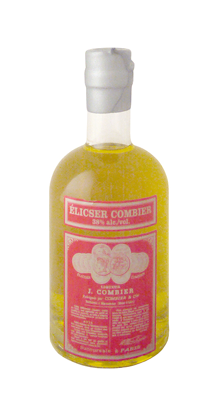 I was excited to try this new (to me) liqueur called Elicser Combier. Contains ingredients such as "cardamom, myrrh, aloe, cinnamon, nutmeg, and saffron." It's very much like yellow Chartreuse, but not as sweet. Just okay in my opinion; definitely not my favorite.