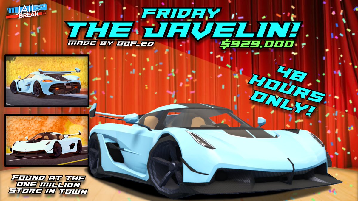 Badimo (Jailbreak) on X: 🎉 Your latest update is here! Welcome to Season  17! Earn XP through robbing & arresting and easier progression and win a  supercar! Plus, don't miss out on