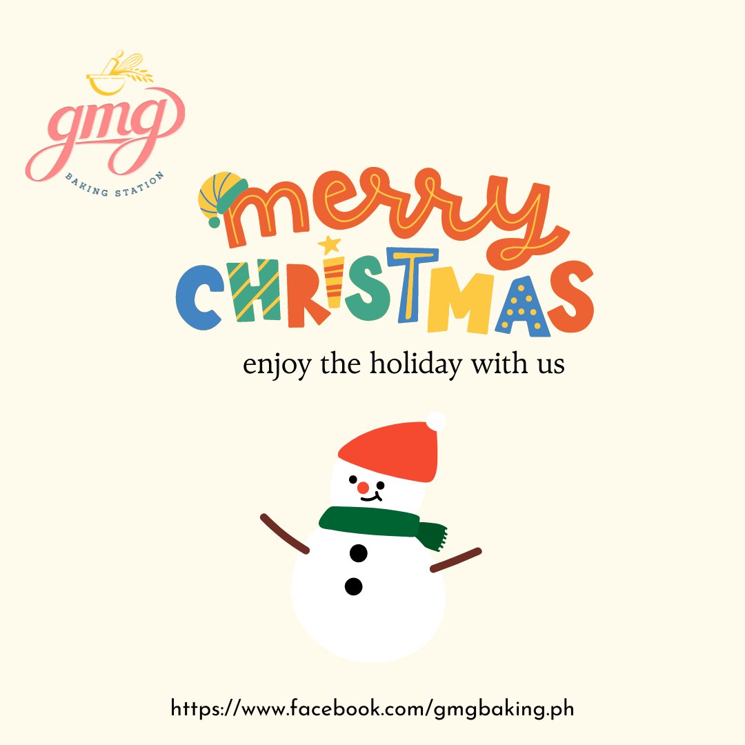 gmgbakingph's tweet photo. It’s the season for giving and sharing once again. To our valued customers and to the new ones, don’t forget to visit GMG Baking Station to see what’s new in our store.

Send us a message  ❣️
https://t.co/aBLMsxaGXW
#bakingtools https://t.co/pXWZmcEZfK