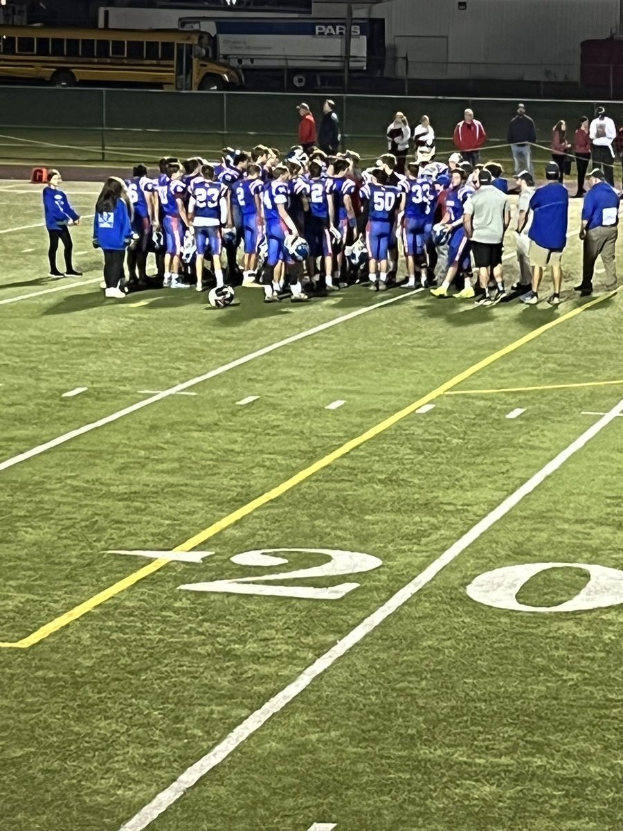 Hard fought win tonight boys!! ❤️🏈💙💀