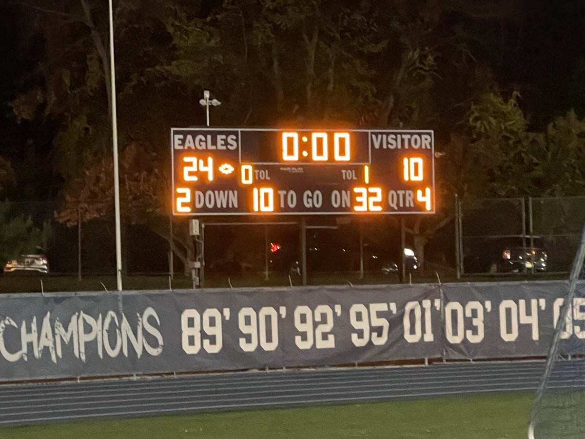 Heading back to the sectional finals.   Way to go Eagles!!!!