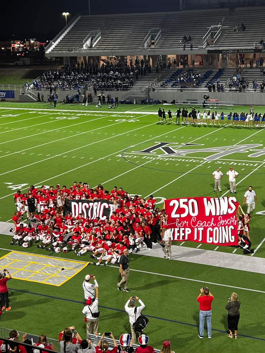 Congrats to our players on accomplishing goal #1. Congrats to the 🐐 on win # 250 and his 17th District Championship as a HC.