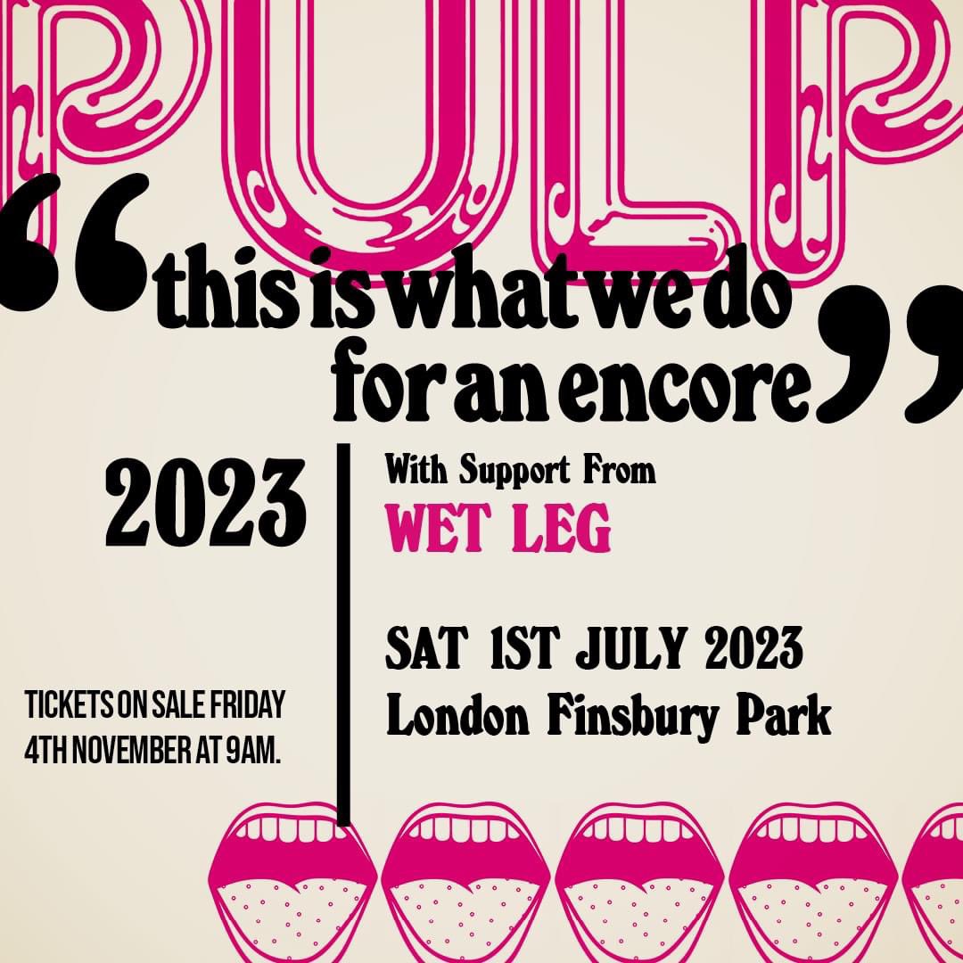 pulp2512's tweet photo. 来年の夏フェスに来日出来そうな日程か……期待してるぜ、ジャー♡♡♡
If it would be possible, could you come to Japan for the summer fests, Jarv???
#pulp2023
#pulplive
#thisiswhatwedoforanencore https://t.co/yQ9vphTUCy